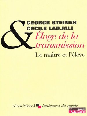 cover image of Éloge de la transmission